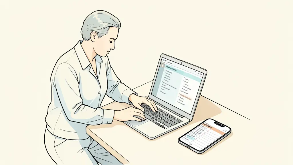 Editorial photograph of a trader activating a backup laptop during a platform outage, with a phone contact list and an open risk checklist on the desk, no text or logo